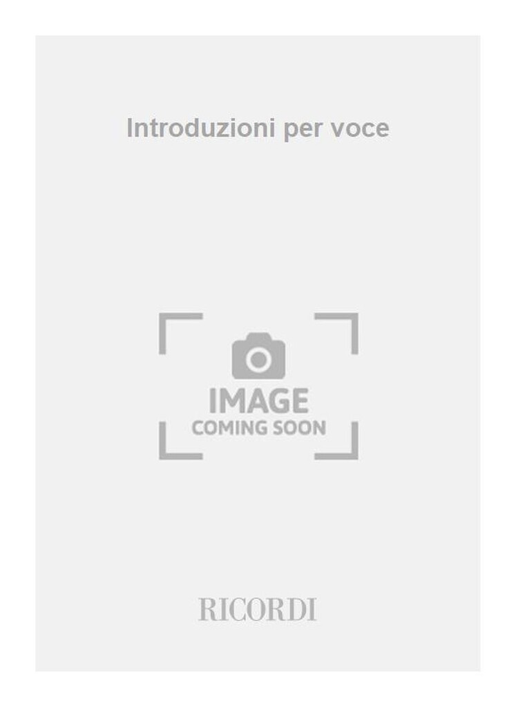 Introduzioni per voce